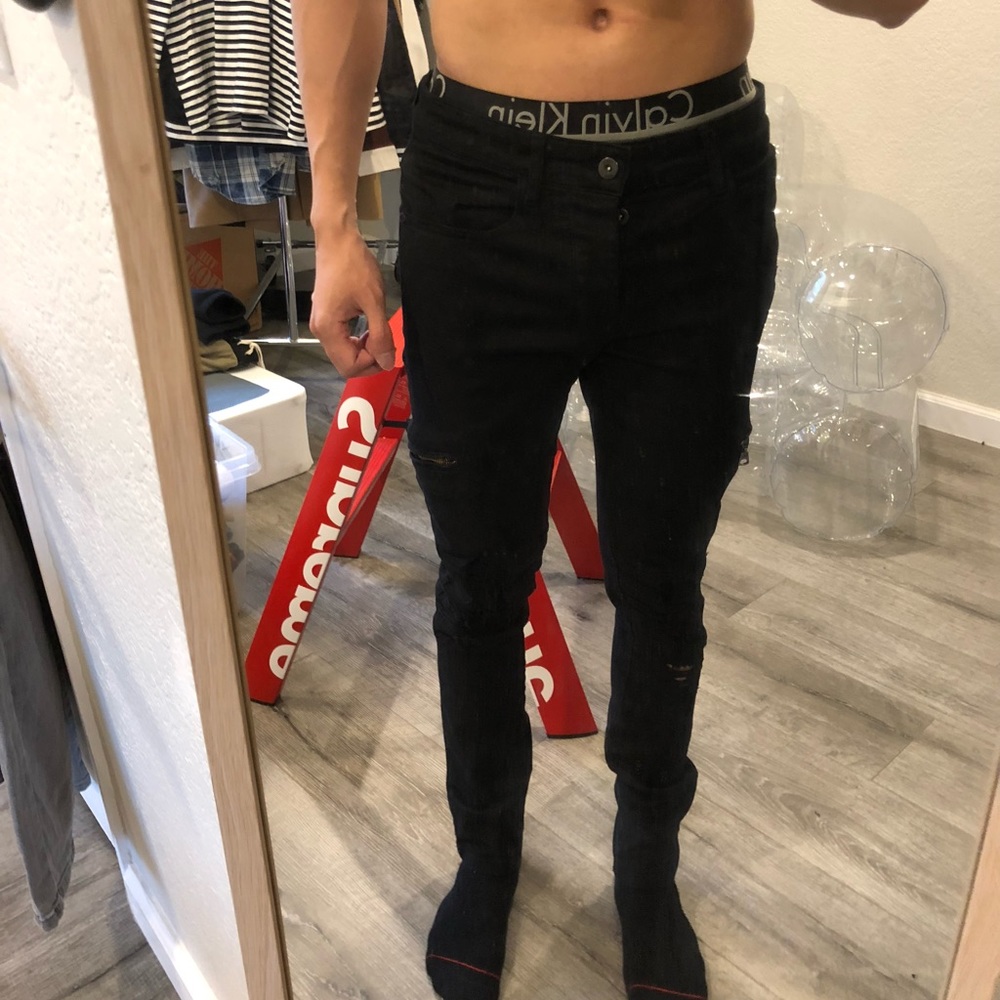 Zara skinny cargo jeans
